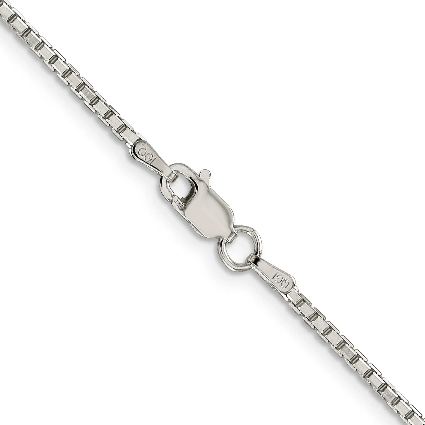 Silver Polish 1.70-mm Octagon Solid Box Chain