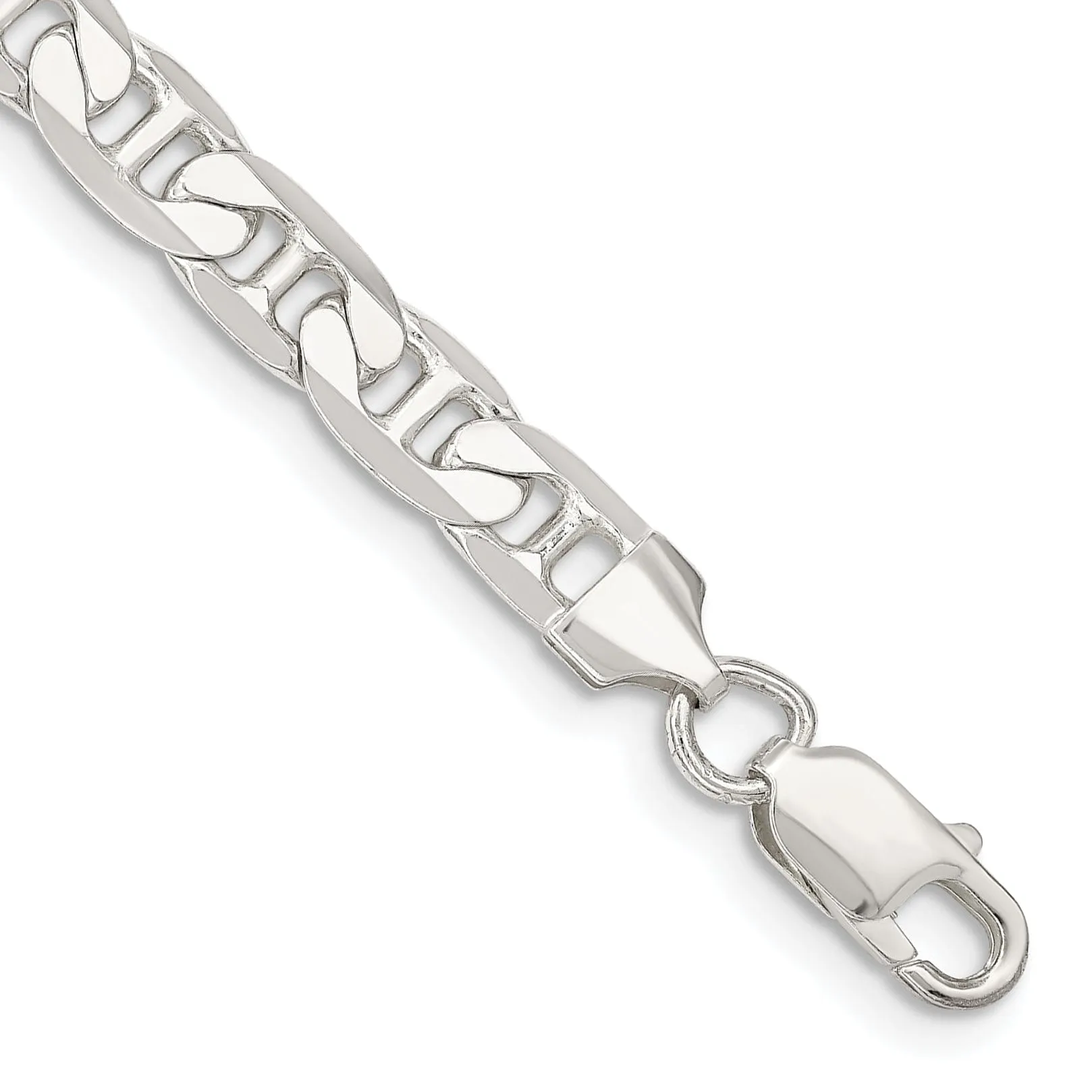 Silver Polished 7.00-mm Anchor Chain