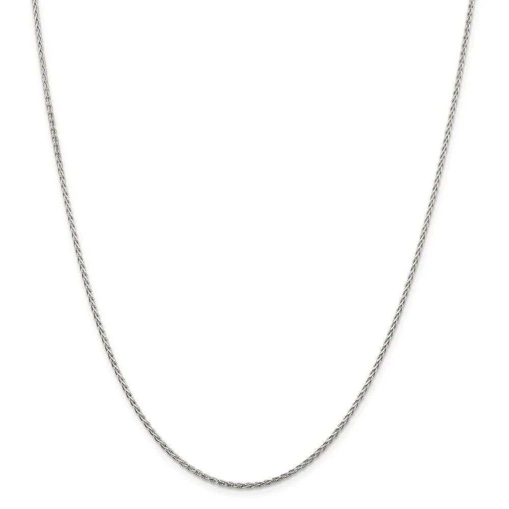 Silver Polished D.C 1.50-mm Solid Spiga Chain