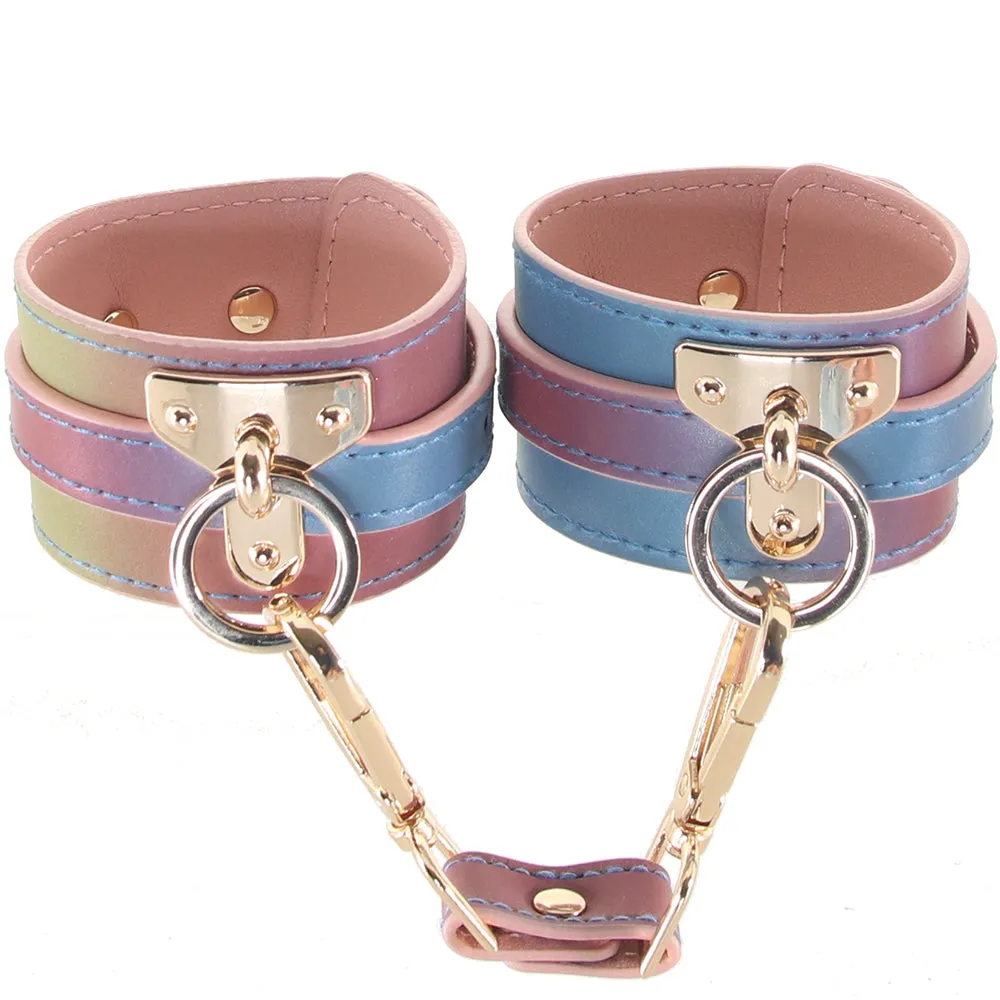 Spectra Bondage Ankle Cuffs in Rainbow