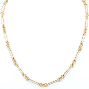 Stephanie Windsor 14k Trombone Link Chain Necklace