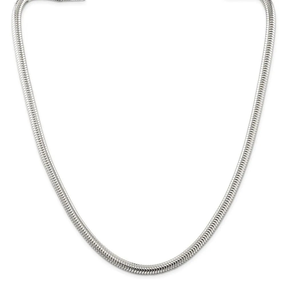 Sterling Silver Polished Snake Chain 6MM