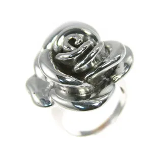 Sterling Silver Rose Ring