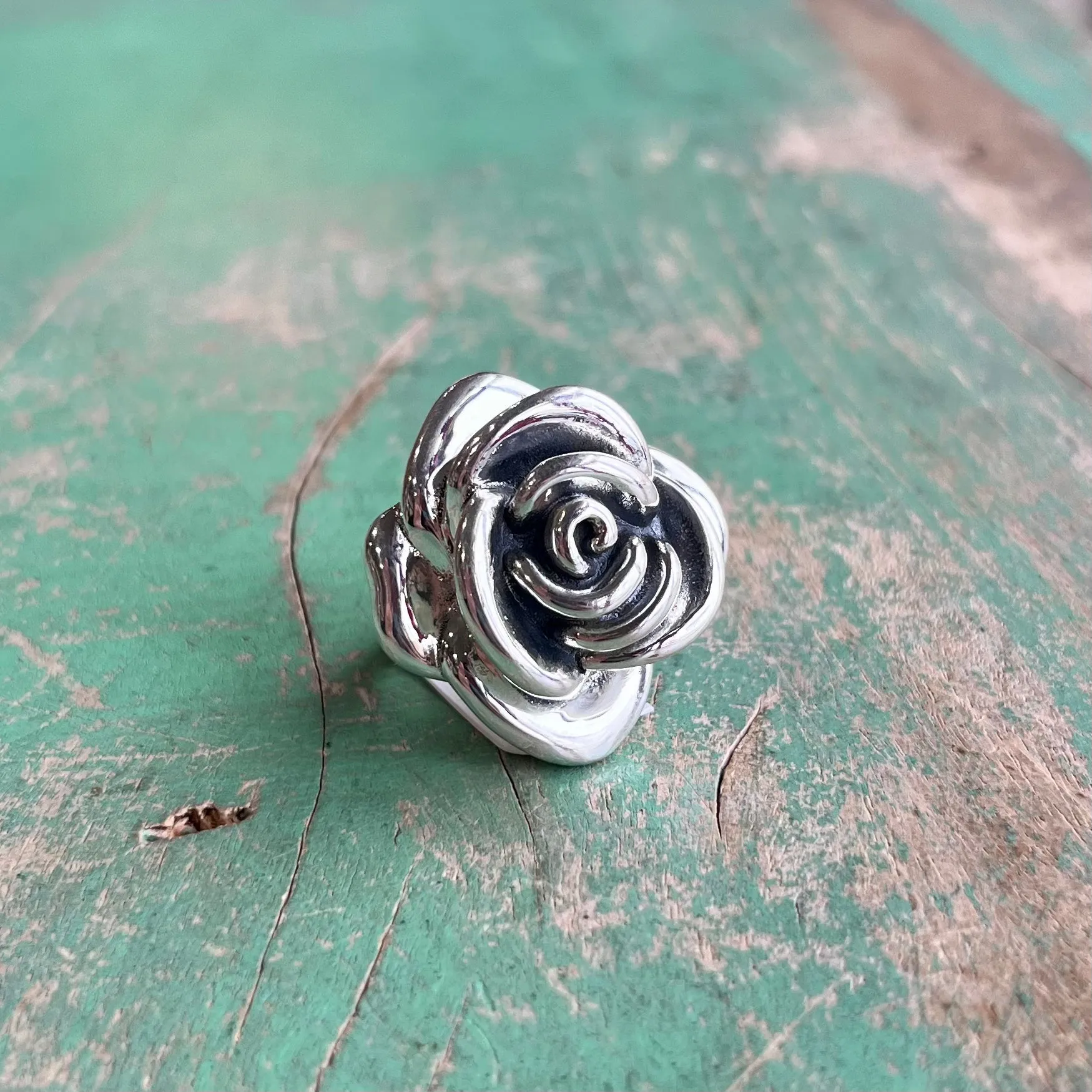 Sterling Silver Rose Ring