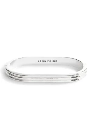 TONI RIBBED BANGLE SILVER