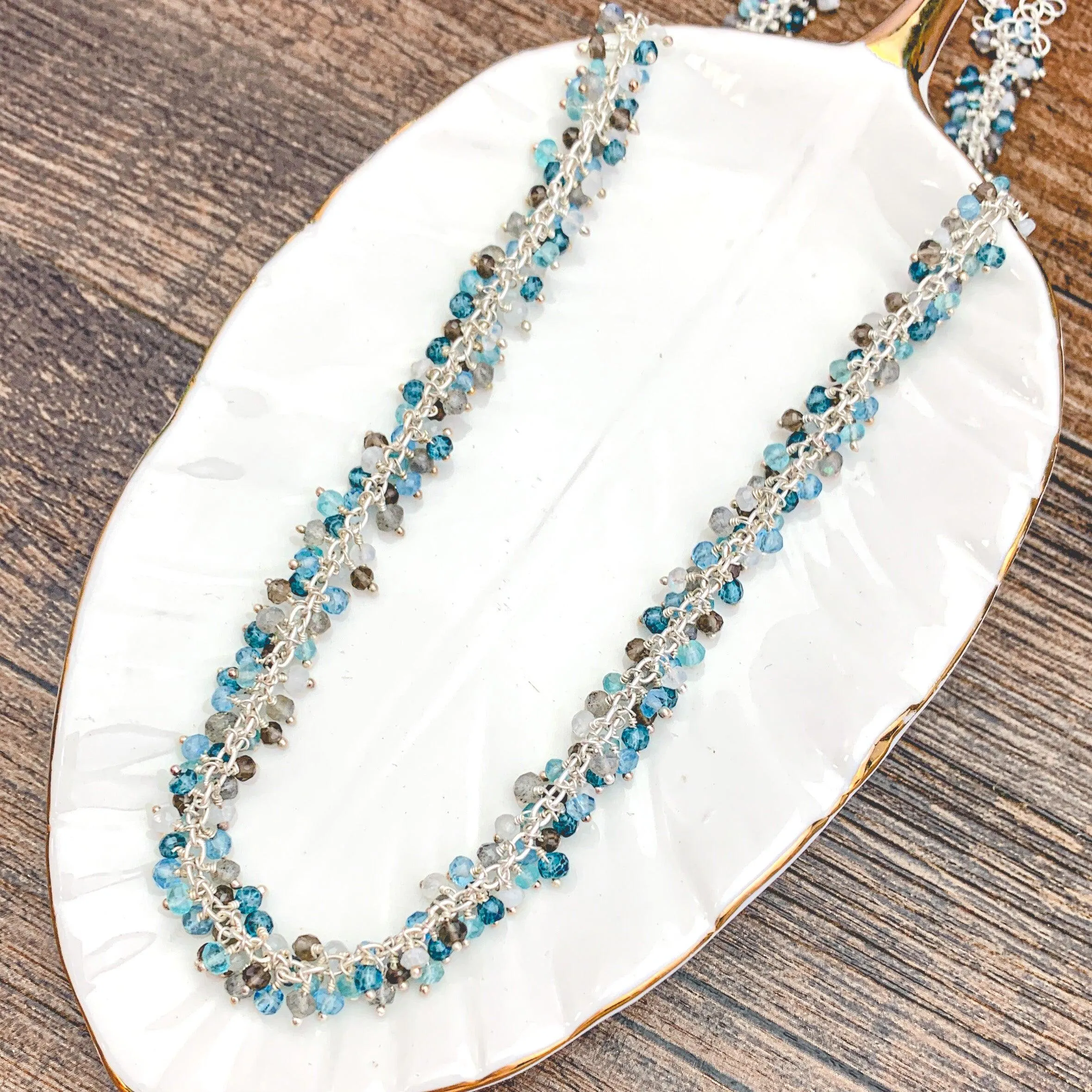 Vibrant Denim Blues Jewelry Set