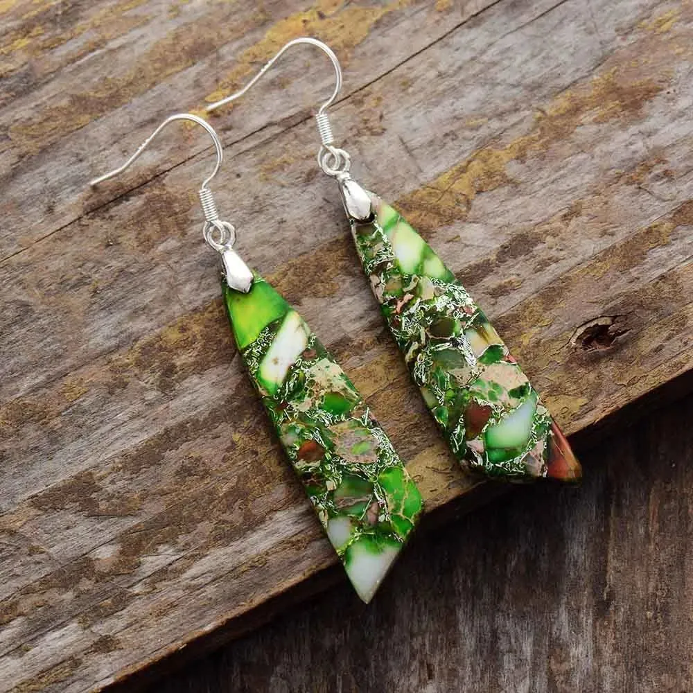 Vibrant Jasper's Stone Earrings Collection