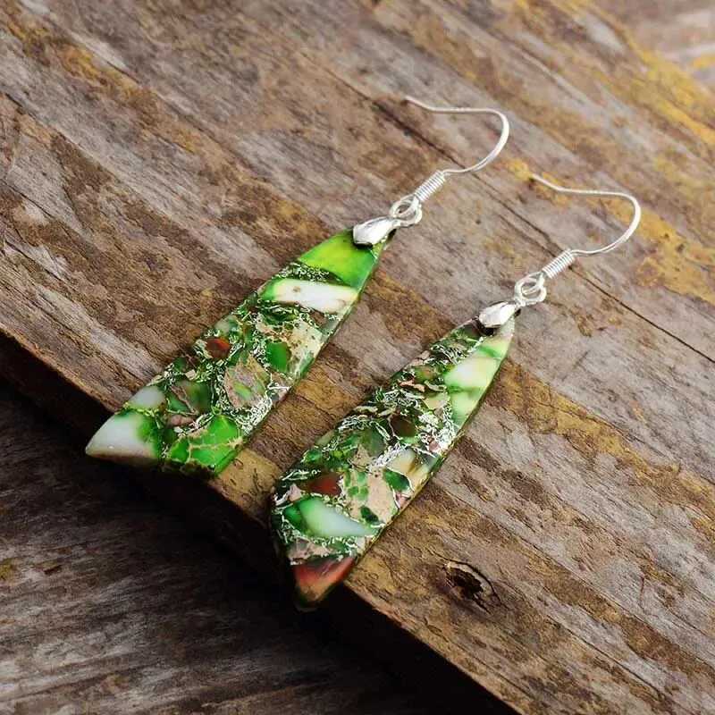 Vibrant Jasper's Stone Earrings Collection