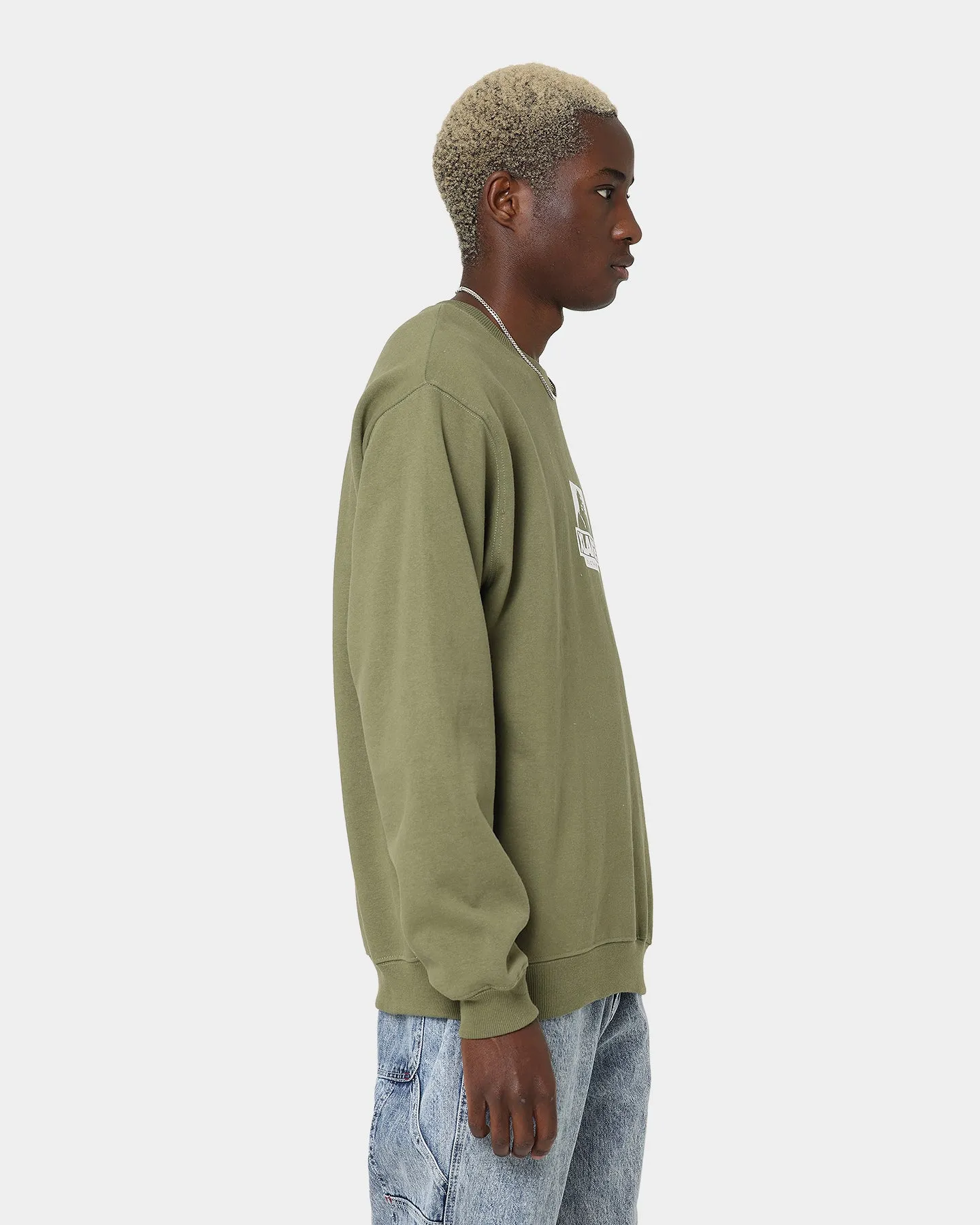 XLARGE 91 Crewneck Fatigue Green/White